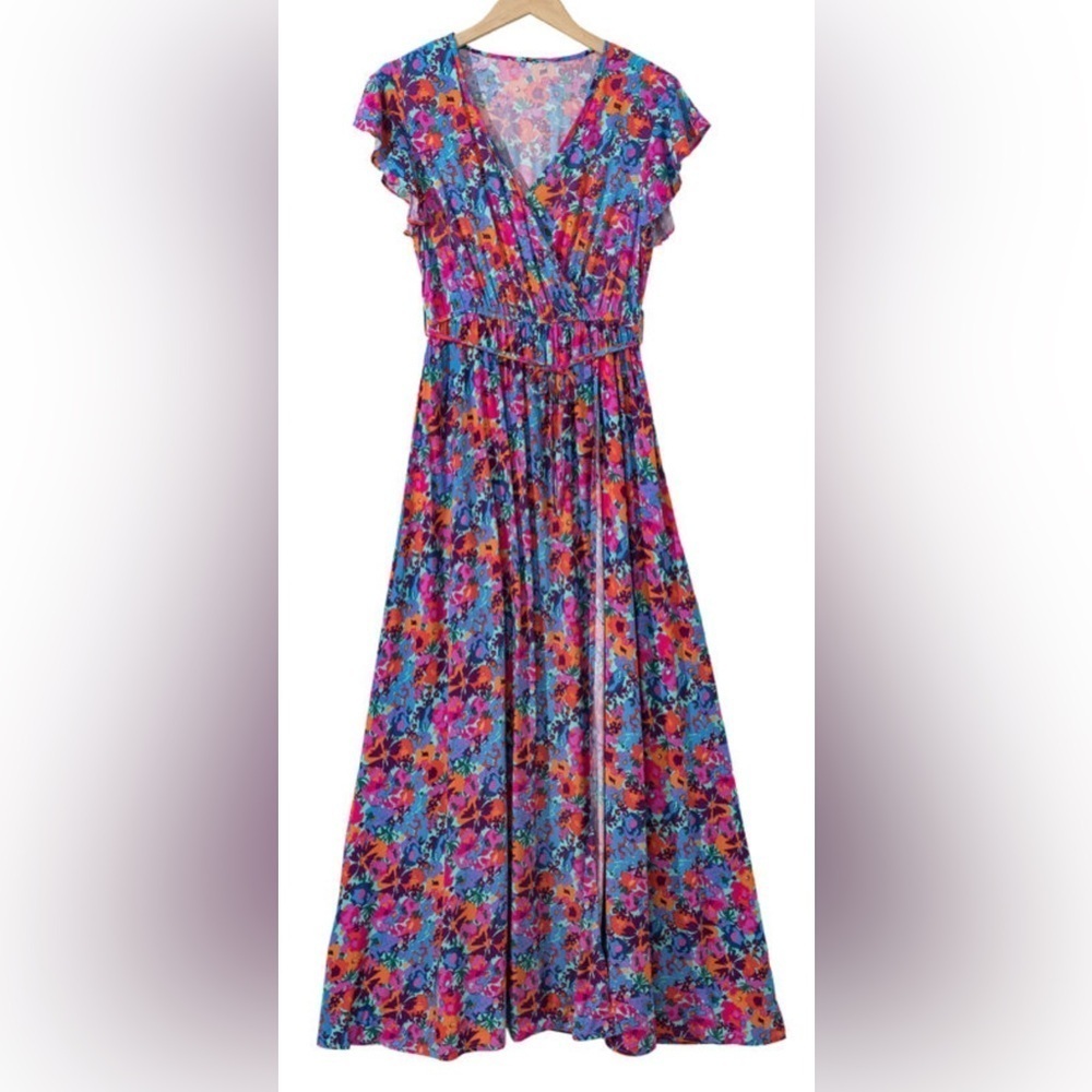 Floral Maxi Dress in Vibrant Print - Picture 7 of 15